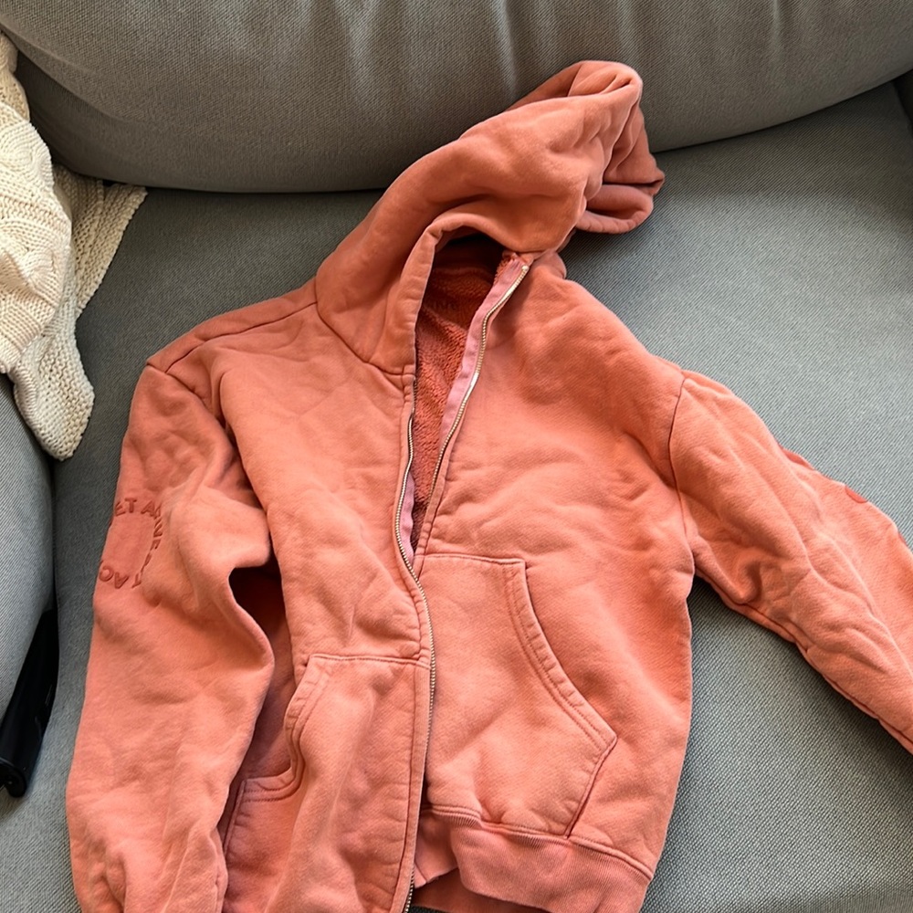 SET ACTIVE BURNT ORANGE ZIP UP HOODIE